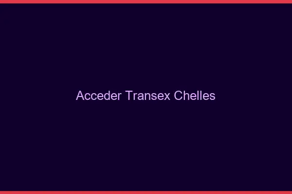 Accéder Transex Chelles