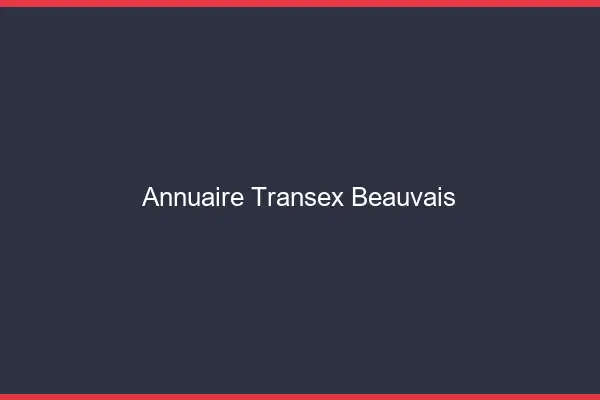 Annuaire Transex Beauvais