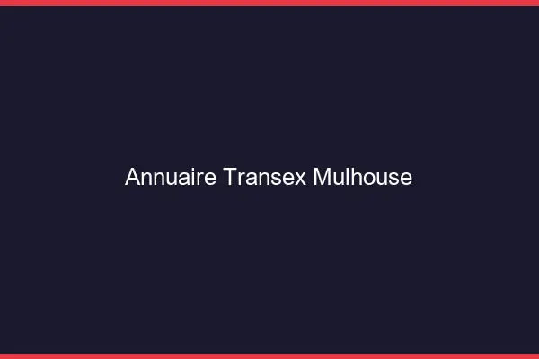 Annuaire Transex Mulhouse