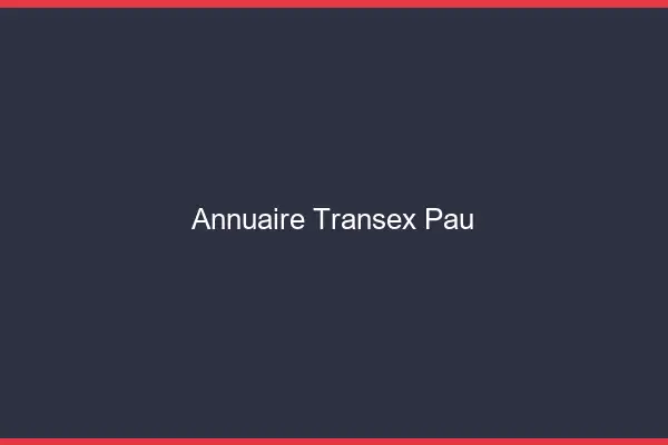 Annuaire Transex Pau