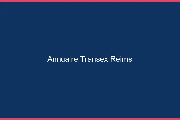 Annuaire Transex Reims