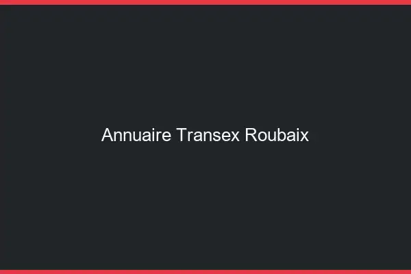 Annuaire Transex Roubaix