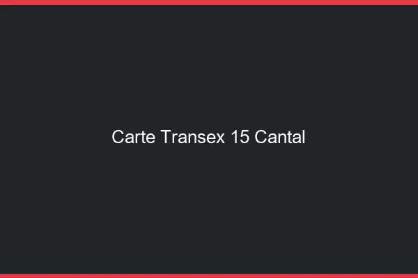 Carte Transex 15 Cantal