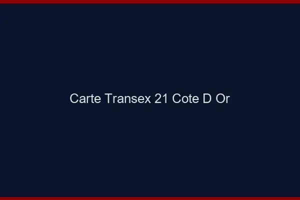 Carte Transex 21 Cote D Or