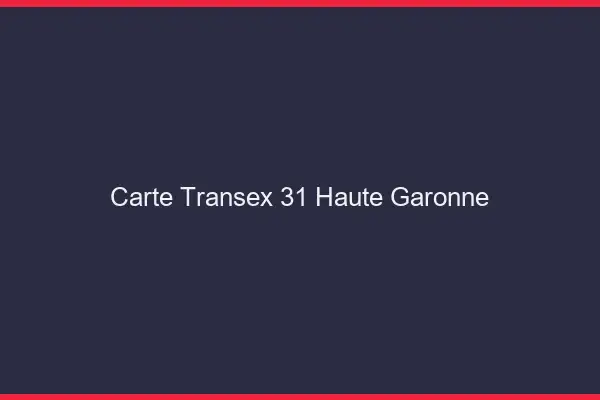 Carte Transex 31 Haute Garonne