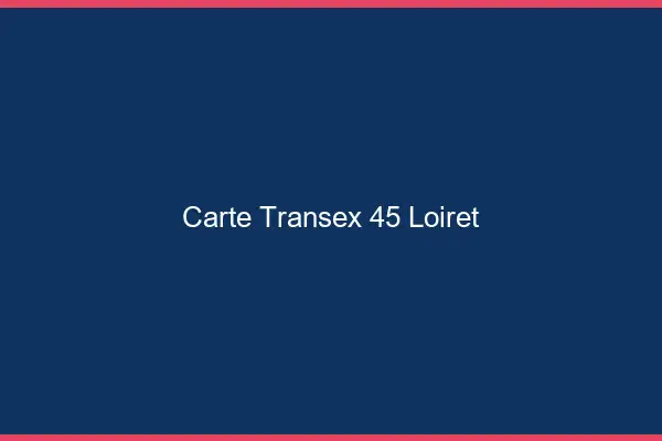 Carte Transex 45 Loiret