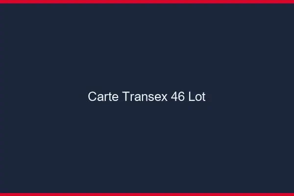 Carte Transex 46 Lot