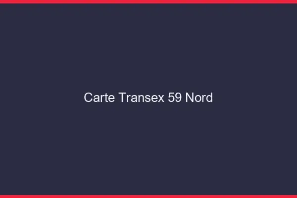 Carte Transex 59 Nord