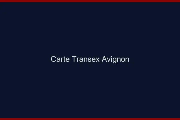 Carte Transex Avignon