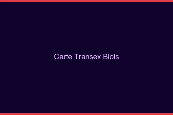 Carte Transex Blois