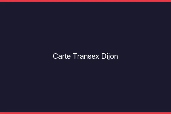 Carte Transex Dijon