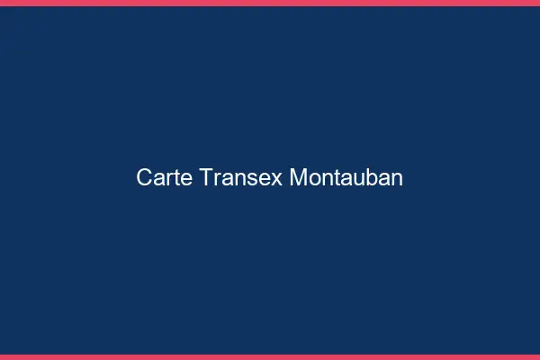 Carte Transex Montauban