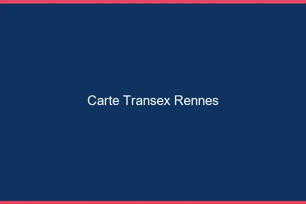 Carte Transex Rennes