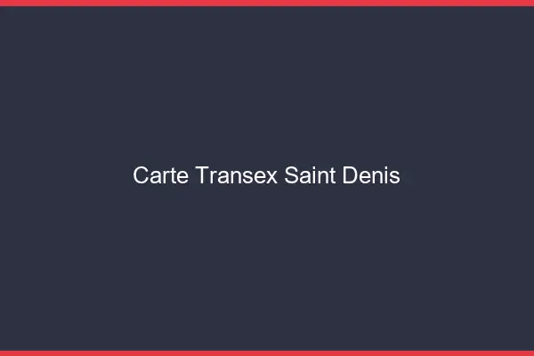 Carte Transex Saint-Denis