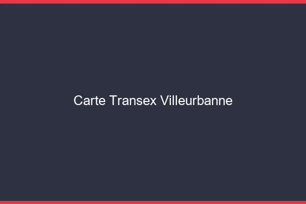 Carte Transex Villeurbanne