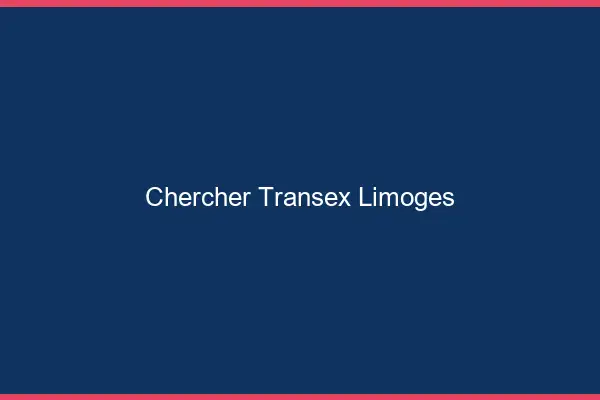 Chercher Transex Limoges