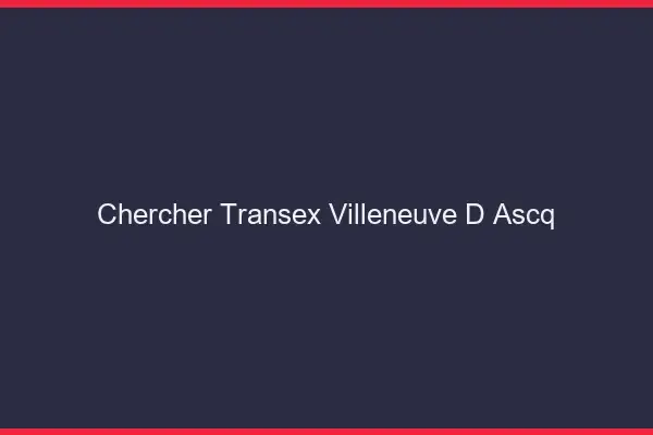 Chercher Transex Villeneuve-d'Ascq