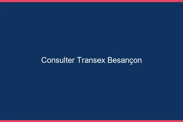 Consulter Transex Besançon