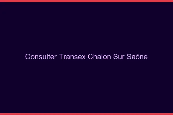 Consulter Transex Chalon-sur-Saône