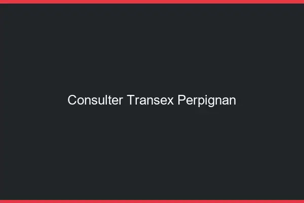 Consulter Transex Perpignan