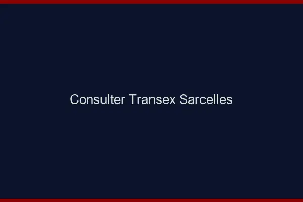 Consulter Transex Sarcelles