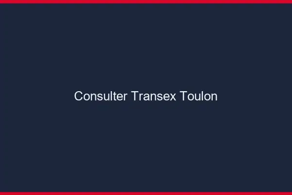 Consulter Transex Toulon