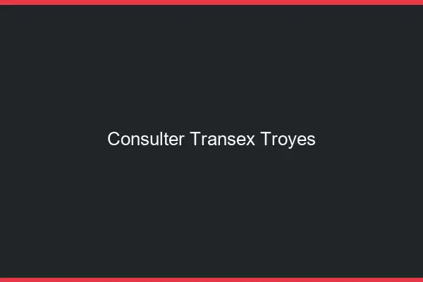 Consulter Transex Troyes