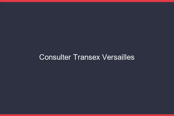Consulter Transex Versailles