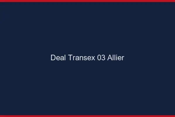Deal Transex 03 Allier