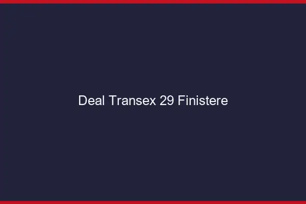 Deal Transex 29 Finistere
