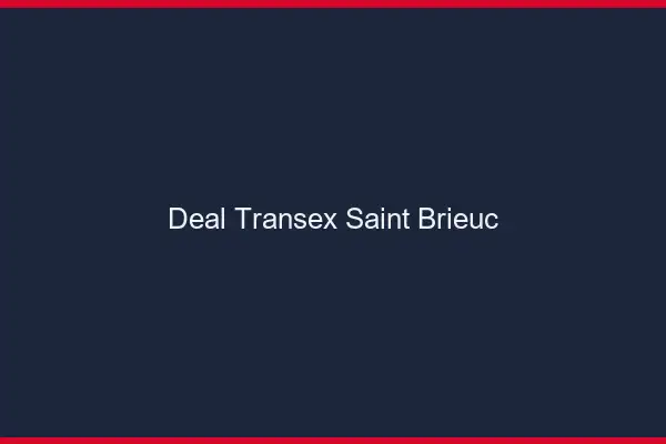 Deal Transex Saint-Brieuc