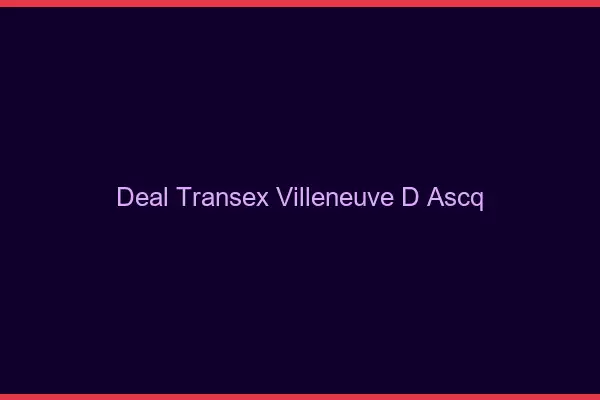 Deal Transex Villeneuve-d'Ascq