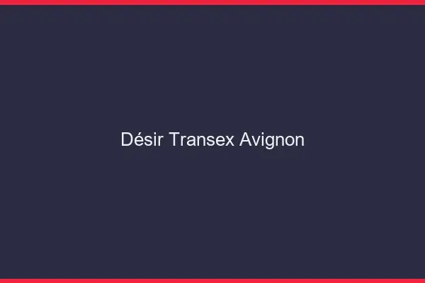 Désir Transex Avignon
