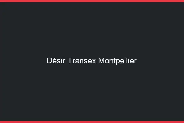Désir Transex Montpellier