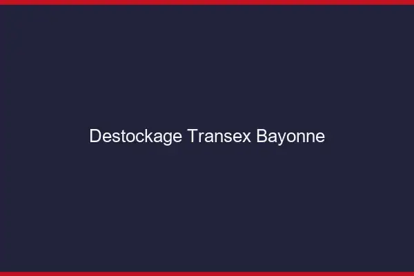 Déstockage Transex Bayonne