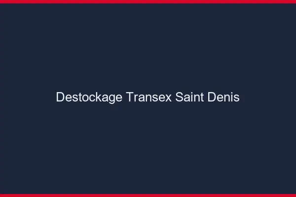 Déstockage Transex Saint-Denis