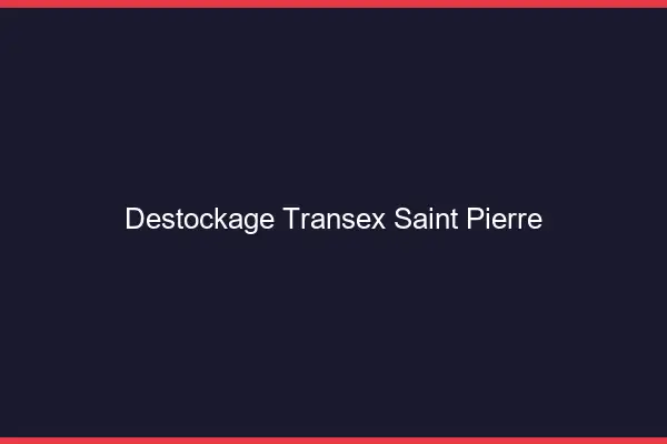 Déstockage Transex Saint-Pierre