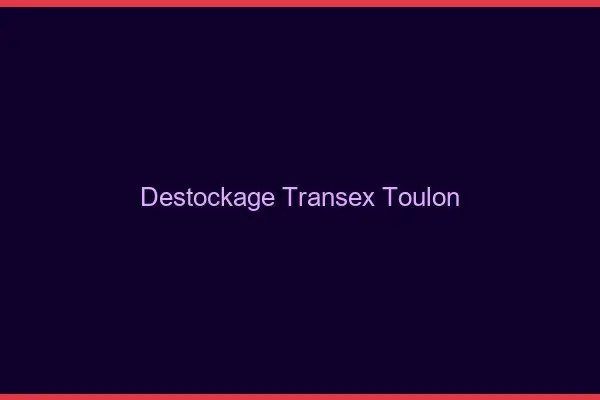 Déstockage Transex Toulon