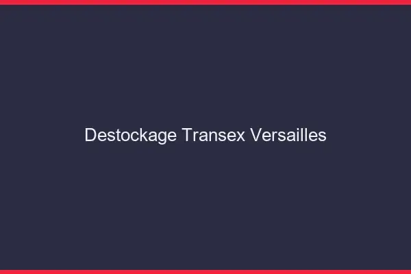 Déstockage Transex Versailles