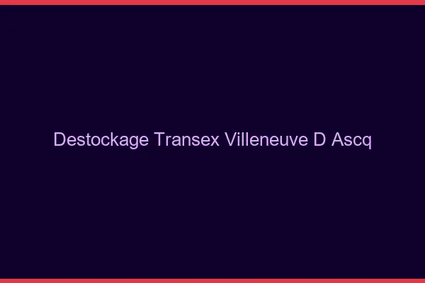 Déstockage Transex Villeneuve-d'Ascq