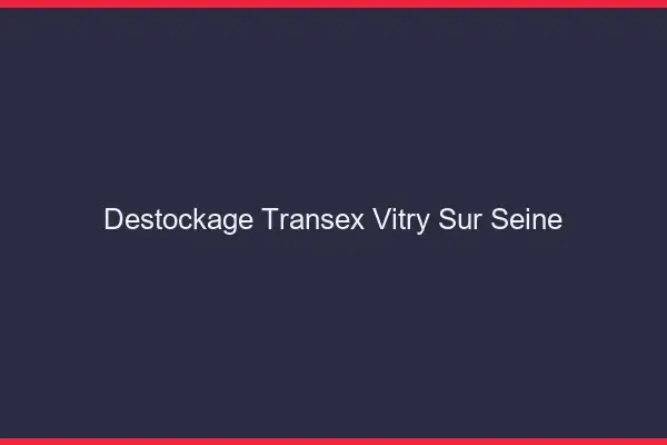 Déstockage Transex Vitry-sur-Seine