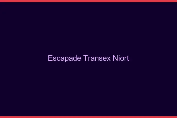 Escapade Transex Niort