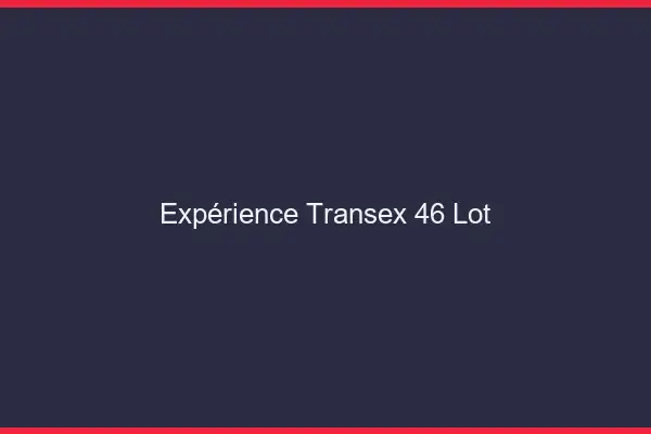 Expérience Transex 46 Lot