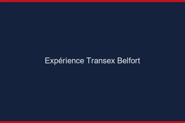 Expérience Transex Belfort