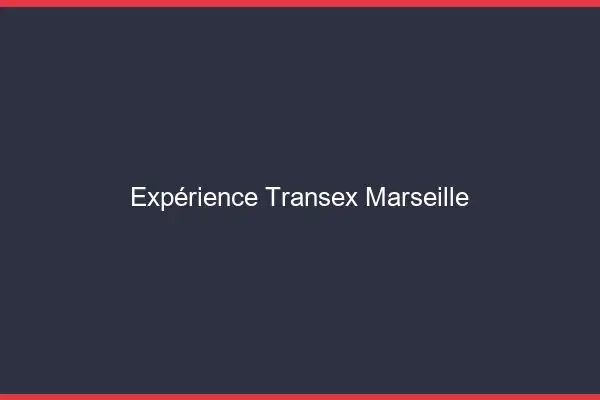 Expérience Transex Marseille