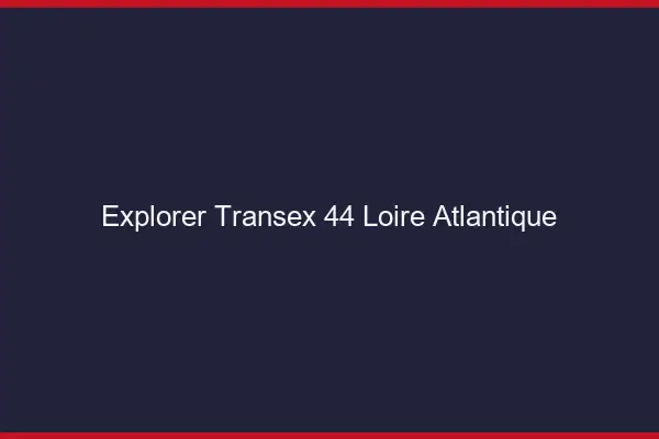 Explorer Transex 44 Loire Atlantique