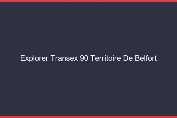 Explorer Transex 90 Territoire De Belfort