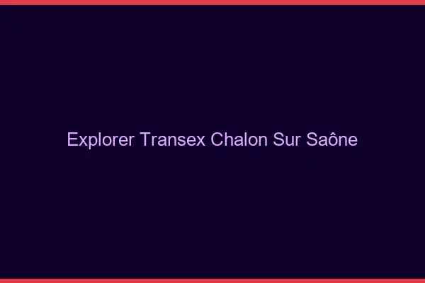 Explorer Transex Chalon-sur-Saône
