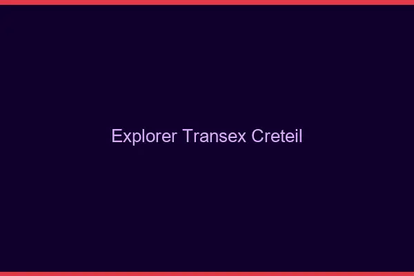 Explorer Transex Créteil