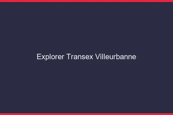 Explorer Transex Villeurbanne